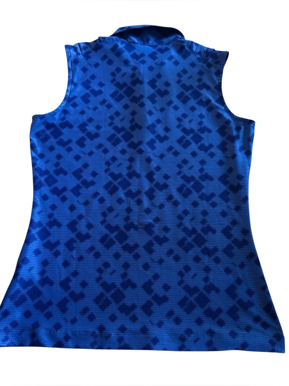 Nike Women's Royal Blue Sleeveless Polo Tank S